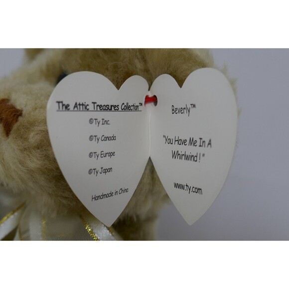 TY 1993 Beverly Attic Treasures Beanie Baby w/Jointed Arms & Legs - Picture 10 of 10